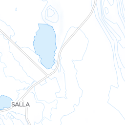 Salla - ski trail map